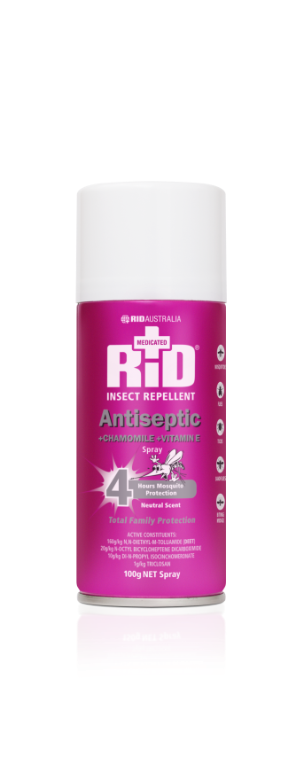 RID MEDICATED AEROSOL SPRAY 100G PLUS ANTISEPTIC APVMA 